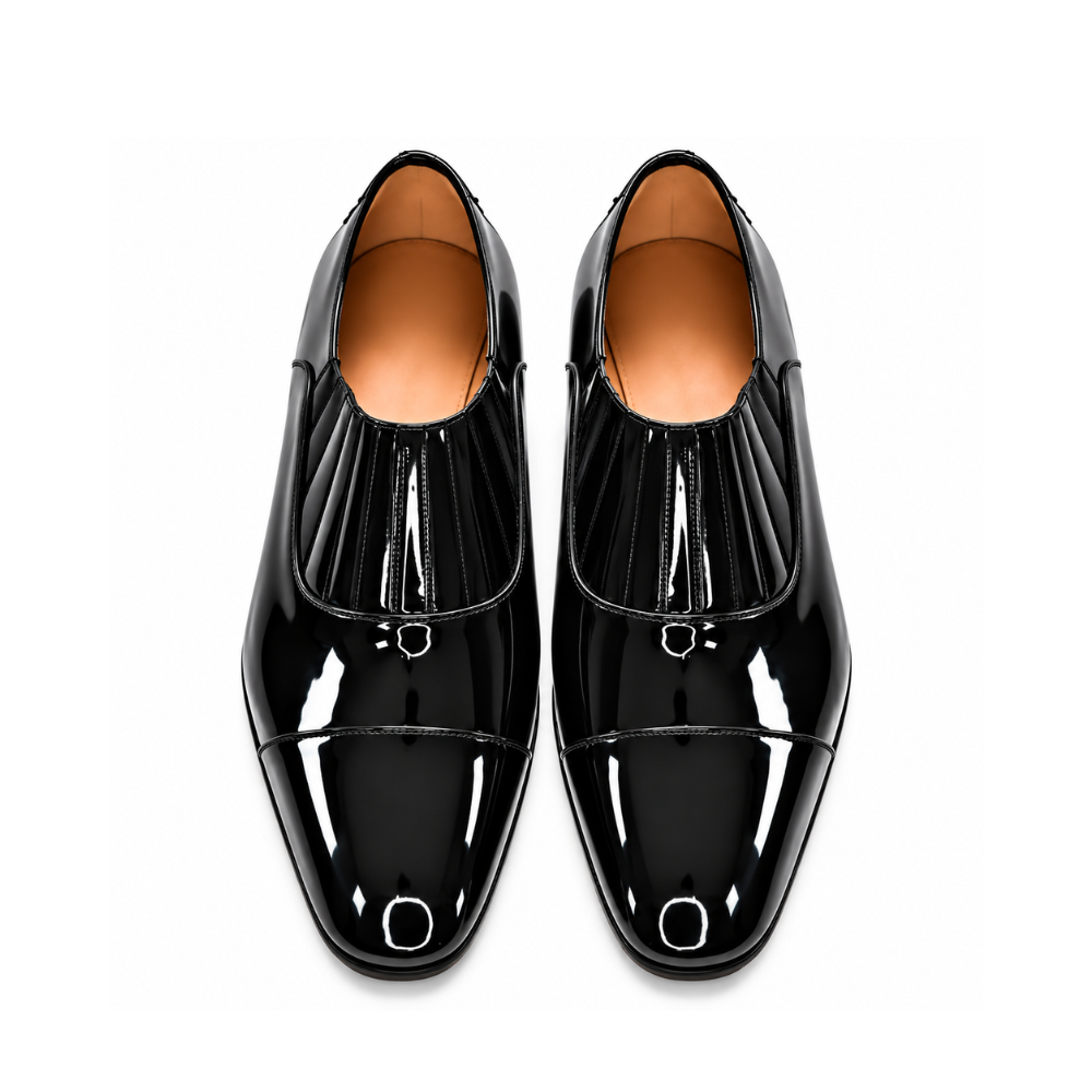 Men’s Black Patent Leather Formal Loafers