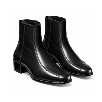Classic Black Leather Chelsea Boots