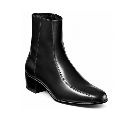 Classic Black Leather Chelsea Boots